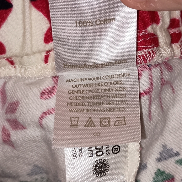 Hanna Andersson Dear Deer Unisex Christmas Pajamas PJ Set Red Green Reindeer - Picture 14 of 15